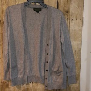 gray eddie bauer cardigan size L